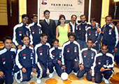 Indian Blind Football team media shoot at Chennai