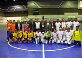 India and Hong Kong teams after their match at the 7 Nation Tournament, Bangkok Aug 2013 