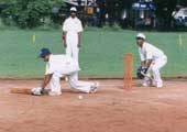 Blind peoples playing cricket